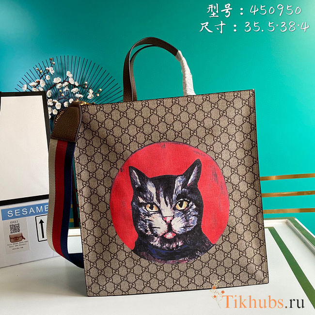 Gucci Tote Bag Cat 450950 Size 28 x 26.5 x 9 cm - 1