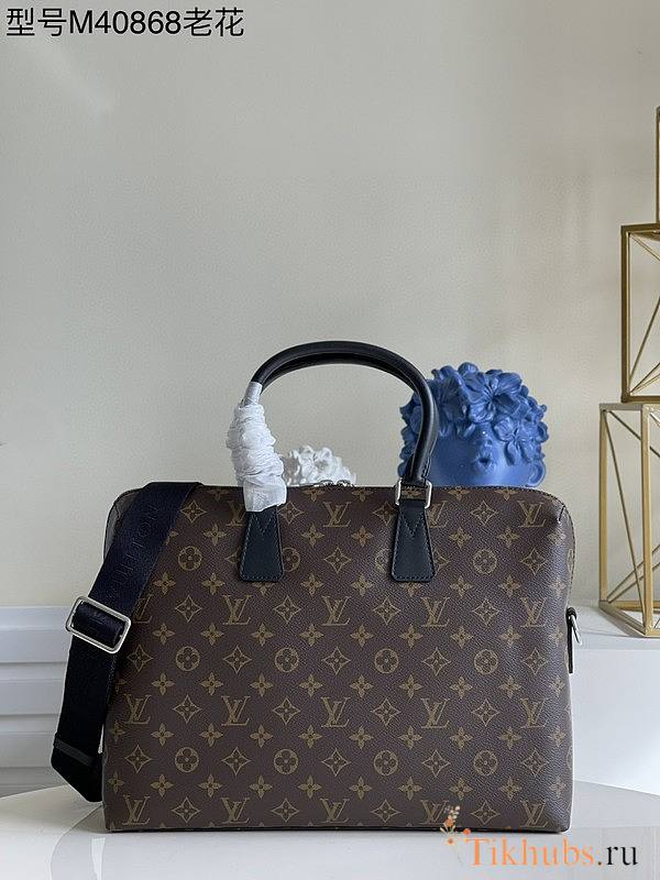 Louis Vuitton Porte Documents Jour Monogram Macassar M40868 Size 37 x 28 x 6 cm - 1