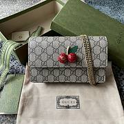 Gucci GG Supreme Mini Bag With Cherries 481291 Size 20 x 12 x 3.5 cm - 1