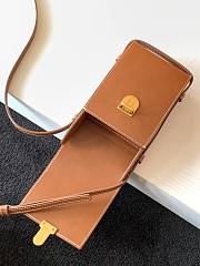 YSL Mobile Phone Bag Brown 667718 Size 9 x 3.5 x 18 cm - 4