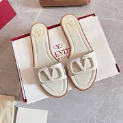 Valentino White Flats  - 1