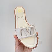 Valentino White Flats  - 2