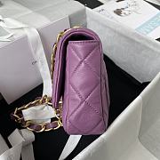 Chanel Flap Bag Purple Size 22 × 5 × 15.5 cm - 6