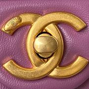 Chanel Flap Bag Purple Size 22 × 5 × 15.5 cm - 4