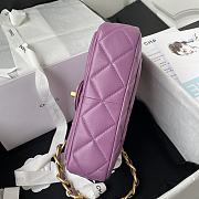 Chanel Flap Bag Purple Size 22 × 5 × 15.5 cm - 2