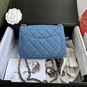 Chanel Denim Flap Bag Size 17 cm - 6