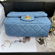 Chanel Denim Flap Bag Size 17 cm - 4