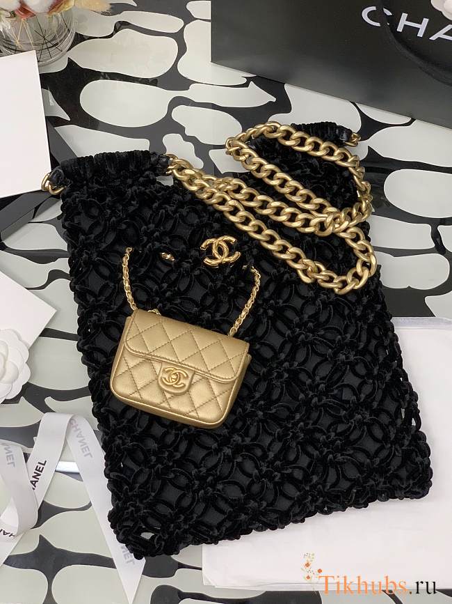 Chanel Golden Bag Small Size 10 × 7 × 2.5 cm - 1