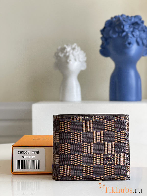 LV Damier Wallet N60053 Size 11.5 x 9.5 x 2 cm - 1