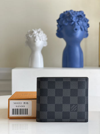 LV Damier Wallet 01 N60053 Size 11.5 x 9.5 x 2 cm