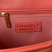 Chanel Flap Bag Small Pink Size 22 × 5 × 15.5 cm - 2