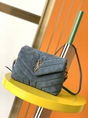 YSL Loulou Blue 630951 Size 25 x 17 x 9 cm - 1