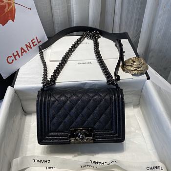 Chanel Leboy Black Lock 67085 Size 20 cm