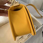 Chanel Leboy Grain Calfskin Yellow 67086 Size 25 cm - 6