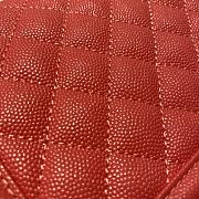 Chanel Leboy Grain Calfskin Red 67086 Size 25 cm - 3