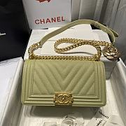 Chanel Leboy Grain Calfskin Green 67086 Size 25 cm - 1