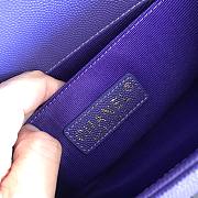 Chanel Leboy Grain Calfskin Purple 67086 Size 25 cm - 2