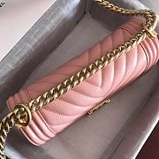 Chanel Leboy Grain Calfskin Pink 01 67086 Size 25 cm - 2