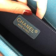 Chanel Leboy Grain Calfskin Blue 67086 Size 25 cm - 3