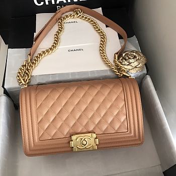 Chanel Leboy Grain Calfskin 01 67086 Size 25 cm