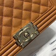 Chanel Leboy Grain Calfskin Caramel 67086 Size 25 cm - 6