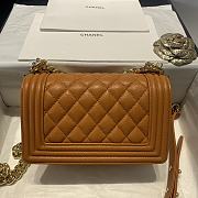 Chanel Leboy Grain Calfskin Caramel 67085 Size 20 cm - 4