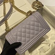 Chanel Leboy Grain Calfskin Light Purple 67085 Size 20 cm - 3