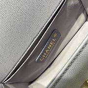 Chanel Leboy Grain Calfskin Light Purple 01 67085 Size 20 cm - 4