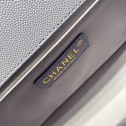 Chanel Leboy Grain Calfskin Light Purple 01 67086 Size 25 cm - 4