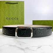 Gucci Belt 403941 Silver Size 3.8 cm - 1