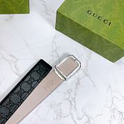 Gucci Belt 403941 Silver Size 3.8 cm - 6