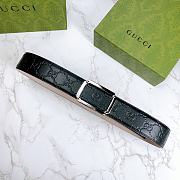 Gucci Belt 403941 Silver Size 3.8 cm - 4