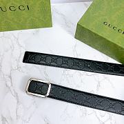 Gucci Belt 403941 Silver Size 3.8 cm - 2