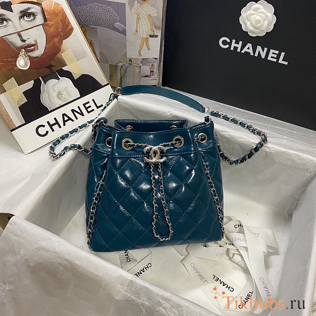 Chanel Bag Blue 1803 Size 20.5 x 19 x 10.5 cm - 1