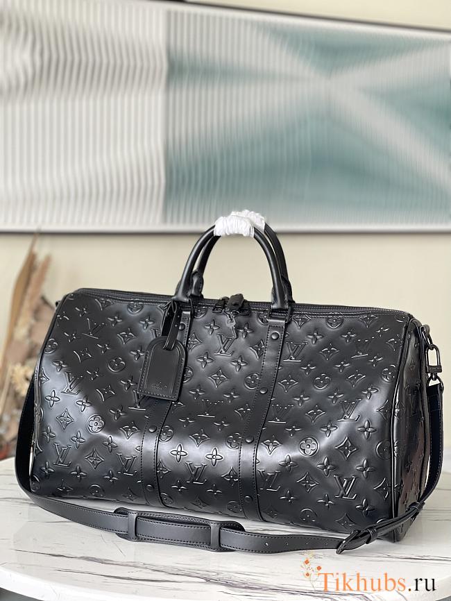 LV Keepall Bandoulière Travel Bag Black M57963 Size 50 x 29 x 23 cm - 1