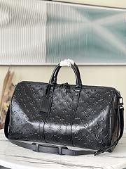 LV Keepall Bandoulière Travel Bag Black M57963 Size 50 x 29 x 23 cm - 1