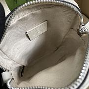 Gucci GG Embossed Mini Bag In White Leather 658553 Size 11.5 × 17 × 4 cm - 6