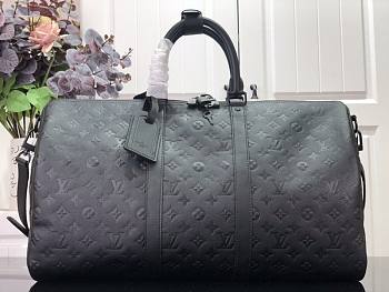 LV Keepall Bandoulière 50 Taurillon Monogram M59025 Size 50 x 29 x 23 cm