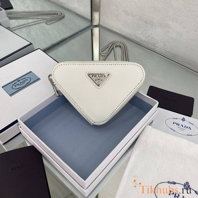 Prada Chain Bag White 6205 Size 13 x 2 cm - 1