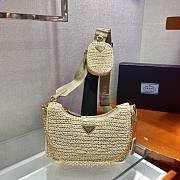 Prada Underarm Bag Beige 1BH204 Size 23 x 16 x 7 cm - 1