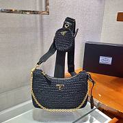 Prada Underarm Bag Black 1BH204 Size 23 x 16 x 7 cm - 1