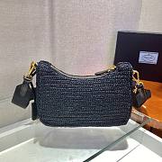 Prada Underarm Bag Black 1BH204 Size 23 x 16 x 7 cm - 6