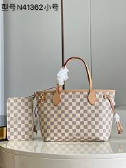 LV Neverfull PM Damier Azur Canvas N41362 Size 29 x 21 x 12 cm - 1