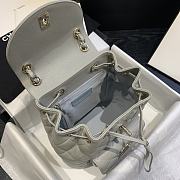 Chanel Backpack Light Gray AS1371 Size 21.5 x 24 x 12 cm - 6