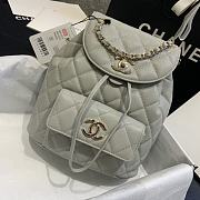 Chanel Backpack Light Gray AS1371 Size 21.5 x 24 x 12 cm - 4