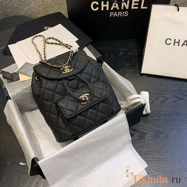 Chanel Backpack Black AS1371 Size 21.5 x 24 x 12 cm - 1