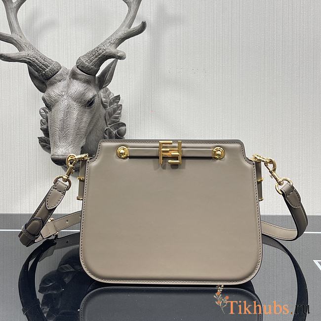 Fendi Touch Organ Bag Light Gray 7349 Size 26.5 x 10 x 19 cm - 1