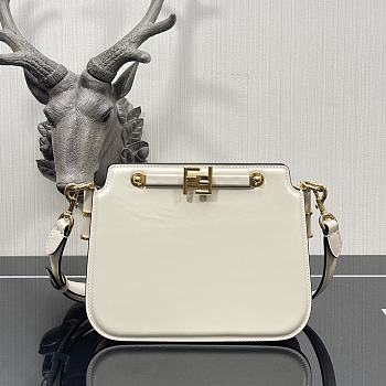 Fendi Touch Organ Bag White 7349 Size 26.5 x 10 x 19 cm