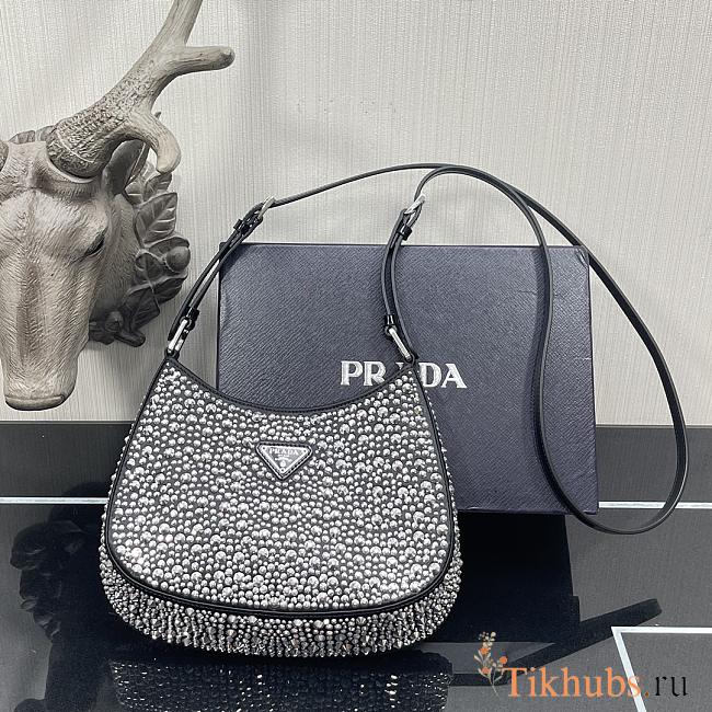 Prada Cleo Handbags Black 1BC169 Size 18.5 x 4.5 x 22 cm - 1