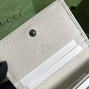 Gucci Black Card Case Wallet White 456126 Size 11 x 9 x 3 cm - 4